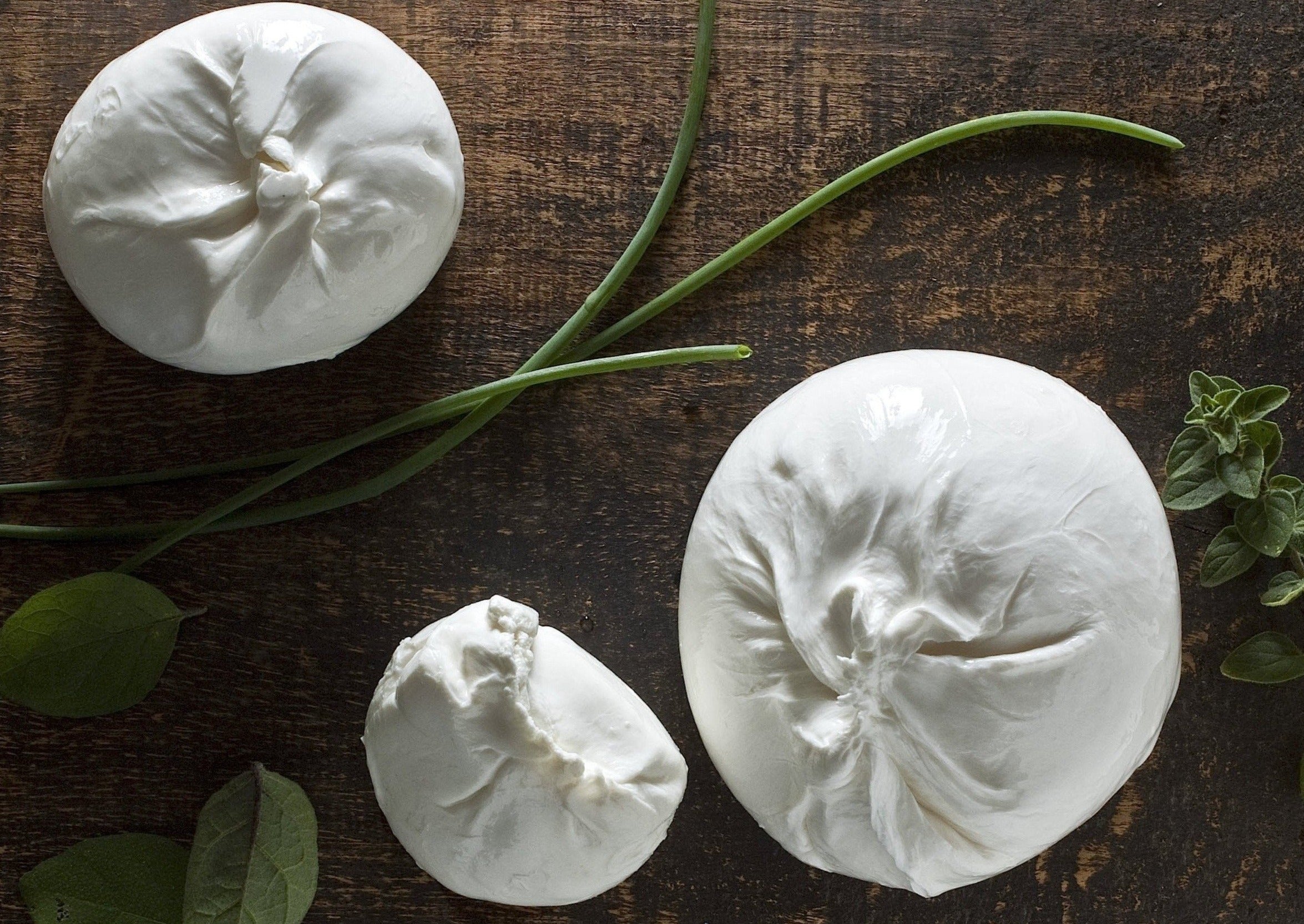 Burrata served